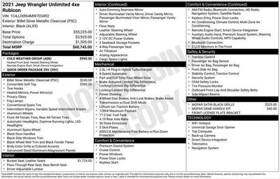 2021 Jeep Wrangler Unlimited Rubicon 4xe