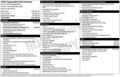 2025 Toyota RAV4 XLE Premium