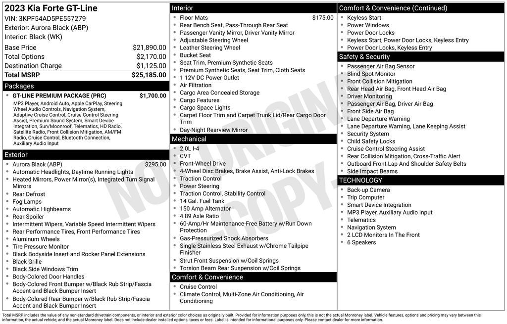 2023 Kia Forte GT-Line