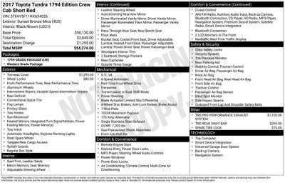 2017 Toyota TUNDRA 4X4 1794 CrewMax