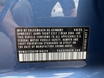 2026 Volkswagen Golf GTI 2.0T SE