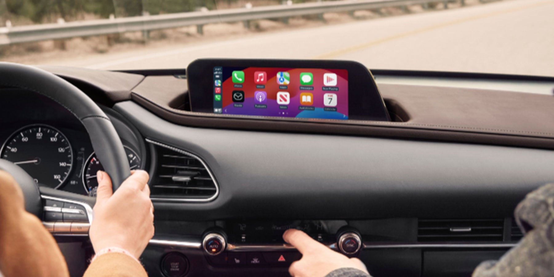 Apple CarPlay&trade; in a Mazda3 Hatchback